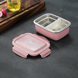 Stainless Steel Containers Portable Leakproof Insulation Lunch Box BPA-Free Bento Kitchen Storage Box for Adults Kids School