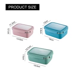 Stainless Steel Containers Portable Leakproof Insulation Lunch Box BPA-Free Bento Kitchen Storage Box for Adults Kids School