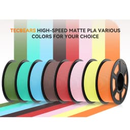 JAYO PETG PLA High Speed Matte PETG PLA Plus 10 Rolls Filament 1.75mm No Bubbles Smooth Multiple Colors Optional for 3D Printing