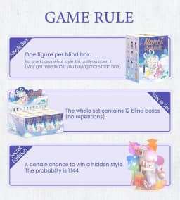Robotime Nanci Blind Box Action Figures Poetic Charm Surprise Box Collectible Art Toy Creative Gifts for Adults Christmas Birthday Gift for Friends Girls Adults