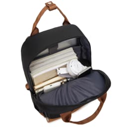 Unisex Waterproof Laptop Backpack – Fits 15.6", Lightweight for Work/Travel, Headphone Port & Luggage Strap (Minimalist Design)
