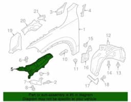 31391778 Front Fender Mount Bracket for Volvo XC90 2016 2017 2018 2019 2020 2021 2022 2023 2024 Fender Bracket 31391777
