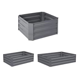 Outdoor Garden Bed Flower Pots Galvanized Steel Garden Courtyard Elevated Flower Bed Plant Flower Box Vegetable Box
