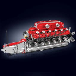 Mould King 10169 Technical Car Engine Toys The Motorized V12 Engine Building Block Assembly Car Engine Brick Kids Christmas Gift