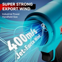 4000W Brushless 300000RPM Electric Turbo Blowers Jet Fan Handheld Leaf Blower Dust Blowing Tool for Makita 18V Battery Pins