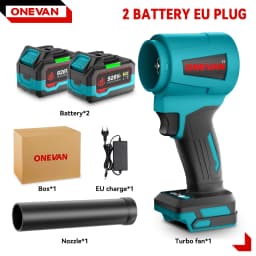 4000W Brushless 300000RPM Electric Turbo Blowers Jet Fan Handheld Leaf Blower Dust Blowing Tool for Makita 18V Battery Pins