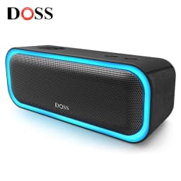 DOSS Bluetooth 5.0 Speaker Powerful 20W Stereo Sound Extra Bass Sound Box IPX6 Waterproof TWS Pairing Wireless Portable Speakers
