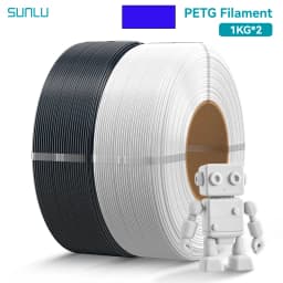 SUNLU 2KG PLA/PETG/PLA PLUS Filament 1.75mm 1KG Without Tray 3D Printer Filament for 3D Pen & Refill Filament
