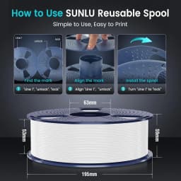 SUNLU 2KG PLA/PETG/PLA PLUS Filament 1.75mm 1KG Without Tray 3D Printer Filament for 3D Pen & Refill Filament