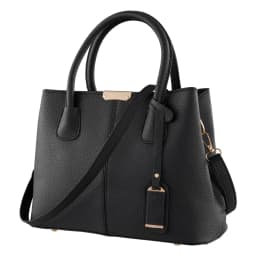 Voltsify Vintage Casual PU Leather Tote Handbag with Adjustable Removable Shoulder Strap