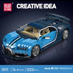 Mould King 10111 Technical Car Toys The Blue Sport Car Building Block Assembly Racing Car Model Brick Set Kids Christmas Gift