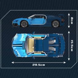 Mould King 10111 Technical Car Toys The Blue Sport Car Building Block Assembly Racing Car Model Brick Set Kids Christmas Gift