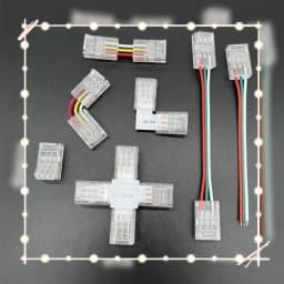 3Pin Connector for 8mm 10mm CCT Tunable COB LED Strip Light Solderless Strip to Wire Strip to StripTerminal Extension Connection