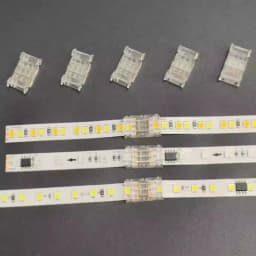 3Pin Connector for 8mm 10mm CCT Tunable COB LED Strip Light Solderless Strip to Wire Strip to StripTerminal Extension Connection