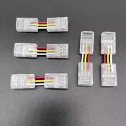 3Pin Connector for 8mm 10mm CCT Tunable COB LED Strip Light Solderless Strip to Wire Strip to StripTerminal Extension Connection