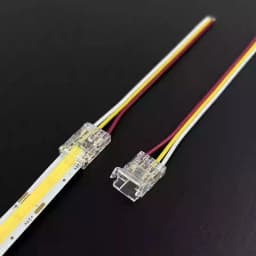 3Pin Connector for 8mm 10mm CCT Tunable COB LED Strip Light Solderless Strip to Wire Strip to StripTerminal Extension Connection