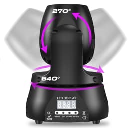 LeLeght 40W Mini Beam Moving Head Light Stage Light Standard DMX512 13CH for DJ Concert Party Weddings Nightclub Dance Hall