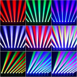 LeLeght 40W Mini Beam Moving Head Light Stage Light Standard DMX512 13CH for DJ Concert Party Weddings Nightclub Dance Hall