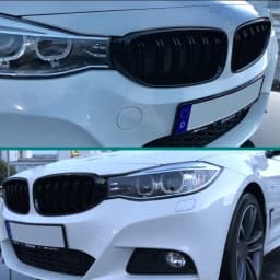 Front Bumper Kidney Grille Grill For BMW F34 328i 330i 340i 335i 3-Series GT 2012 2013 2014 2015 2016 2017 2018 Gloss Black Pair