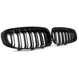 Front Bumper Kidney Grille Grill For BMW F34 328i 330i 340i 335i 3-Series GT 2012 2013 2014 2015 2016 2017 2018 Gloss Black Pair