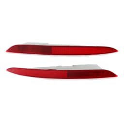 2PCS Red Lens Red LED Car Rear Bumper Reflector Lights Tail/Brake Lights Rear Fog Lights for For BMW X6 F16 28i 35i 2014-2018