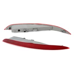 2PCS Red Lens Red LED Car Rear Bumper Reflector Lights Tail/Brake Lights Rear Fog Lights for For BMW X6 F16 28i 35i 2014-2018