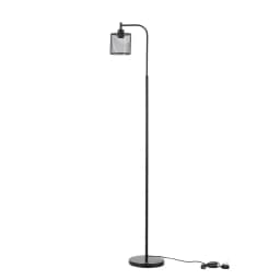 Voltsify Industrial Metal Floor Light with Mesh Lampshade