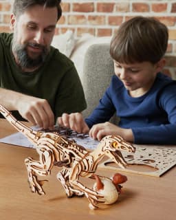 Robotime Velociraptor Mechanical 3D Wooden Puzzle Dynamic Gears Creative Relaxing Gift for Craft Lover Kids Adults