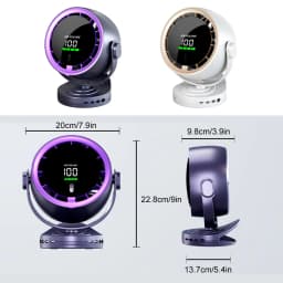 Electric Fan Desktop Fan Clip/stand/three Uses Noise Reduction Blade Brushless Motor Portable Fan