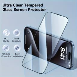 4IN1 Ultra Clear Screen Protector For iPhone 16 14 15 13 12 Pro Max Camera Lens Tempered Glass For iPhone 12 13 Mini 16 15 Plus