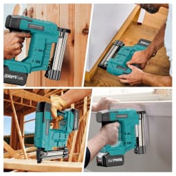 YEARTOP F10-F32 Electric Brushless Nail Staple Guns Battery Stapler Nailer Cordless Woodworking Nailing For Makita 18V Battery Y