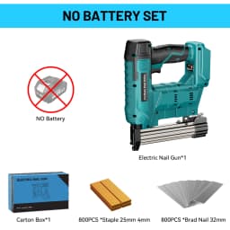 YEARTOP F10-F32 Electric Brushless Nail Staple Guns Battery Stapler Nailer Cordless Woodworking Nailing For Makita 18V Battery Y