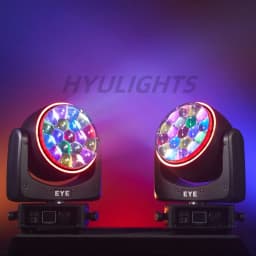 LED Beam+Wash 19x25W Big Bees Eyes RGBW Moving Head Light 2in1 Flight Case for Performance Stage Concert