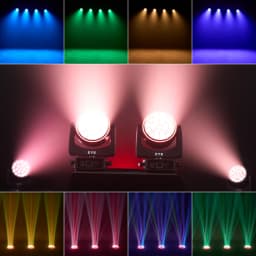 LED Beam+Wash 19x25W Big Bees Eyes RGBW Moving Head Light 2in1 Flight Case for Performance Stage Concert