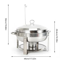 Chafing Dish Buffet Set Stainless Steel Chafing Dishes and Food Warmers with Lids Food Pans, Fuel Holders, 7.5L Buffet Trays