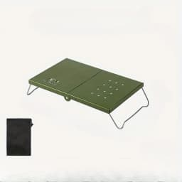 Outdoor Folding Small Table Portable Picnic Mini Table Thickened Steel Plate Spider Stove Insulated Table Camping Equipment