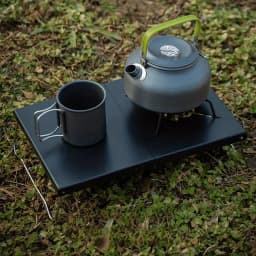 Outdoor Folding Small Table Portable Picnic Mini Table Thickened Steel Plate Spider Stove Insulated Table Camping Equipment