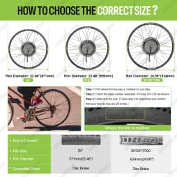 Varstrom 48V1000W Rear Hub Motor Kit Gear Brushelss 26 27.5 28 29inch Electric Bicycle Conversion Kit eBike 13Ah 20Ah Battery