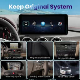 BONROAD 1920*720 10.25 Car Multimedia Touch Screen Wireless CarPlay Android Auto Radio GPS Stereo For Mercedes Benz E Class W212 Mirroring Airplay Autolink Navigation Display