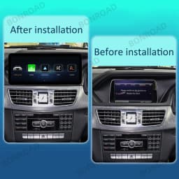 BONROAD 1920*720 10.25 Car Multimedia Touch Screen Wireless CarPlay Android Auto Radio GPS Stereo For Mercedes Benz E Class W212 Mirroring Airplay Autolink Navigation Display