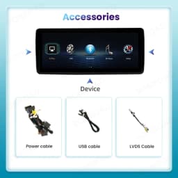 BONROAD 1920*720 10.25 Car Multimedia Touch Screen Wireless CarPlay Android Auto Radio GPS Stereo For Mercedes Benz E Class W212 Mirroring Airplay Autolink Navigation Display