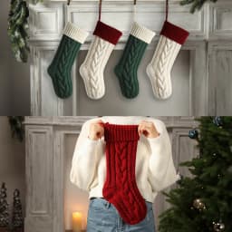 Knit Comfortable And Exquisite Large Capacity Christmas Gift Socks To Hold All Gifts And Other Gifts Type i
