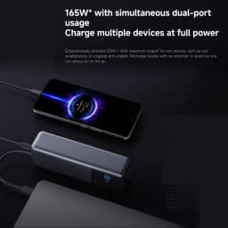 Xiaomi 165W Power Bank 10000mAh, 120W Output Via Integrated Cable USB C Dual Ports LED Screen Portable Charger For Macbook iPhone Xiaomi