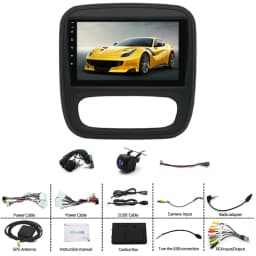For Vauxhall Vivaro/Opel Trafic 2014 - 2019 Android 15 car navigation 9in built-in CarPlay Android Auto 2+64G Multimedia Player