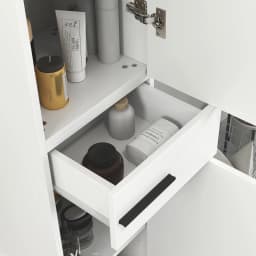 HOMCOM Bathroom Cabinet with Adjustable Shelves, Double Doors and Drawer