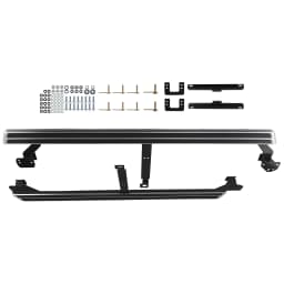 Running Board Side Steps Pair for Audi Q7 2016-2023 4M Aluminum Protection Black