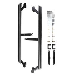 Running Board Side Steps Pair for Audi Q7 2016-2023 4M Aluminum Protection Black