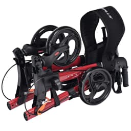 ERGOMASTER Folding Rollator Walker Aluminium Walking Mobility Aid Lightweight With 4 Wheels