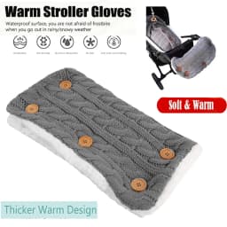 Newborn Baby Winter Warm Pram Pushchair Armrest Infant Button Knit Swaddle Wrap