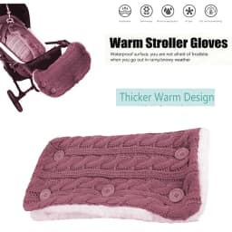 Newborn Baby Winter Warm Pram Pushchair Armrest Infant Button Knit Swaddle Wrap
